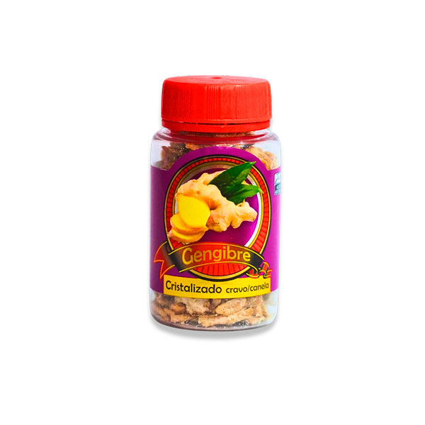 Gengibre Cristalizado Toque de Cravo & Canela Pote 50g
