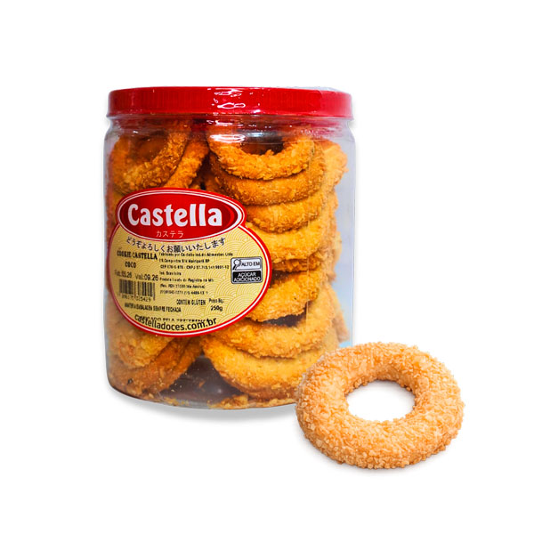 Cookies Pote 250g sabor Coco